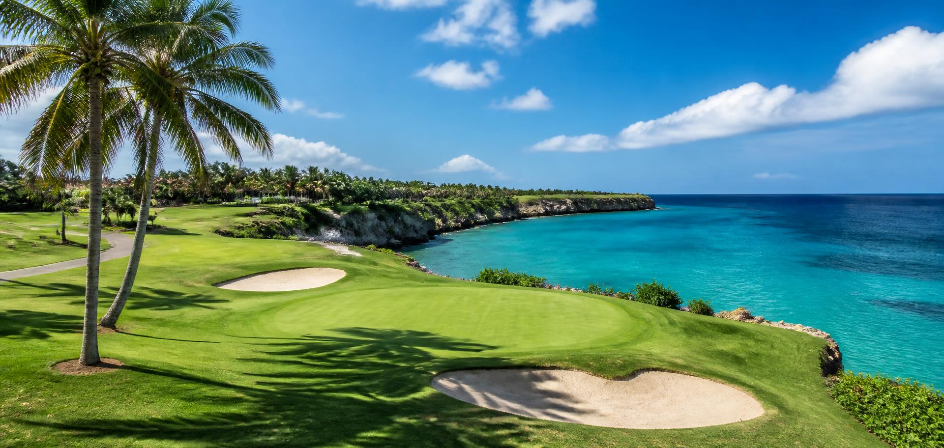 Golfbaan bij Blue Bay op Curaçao